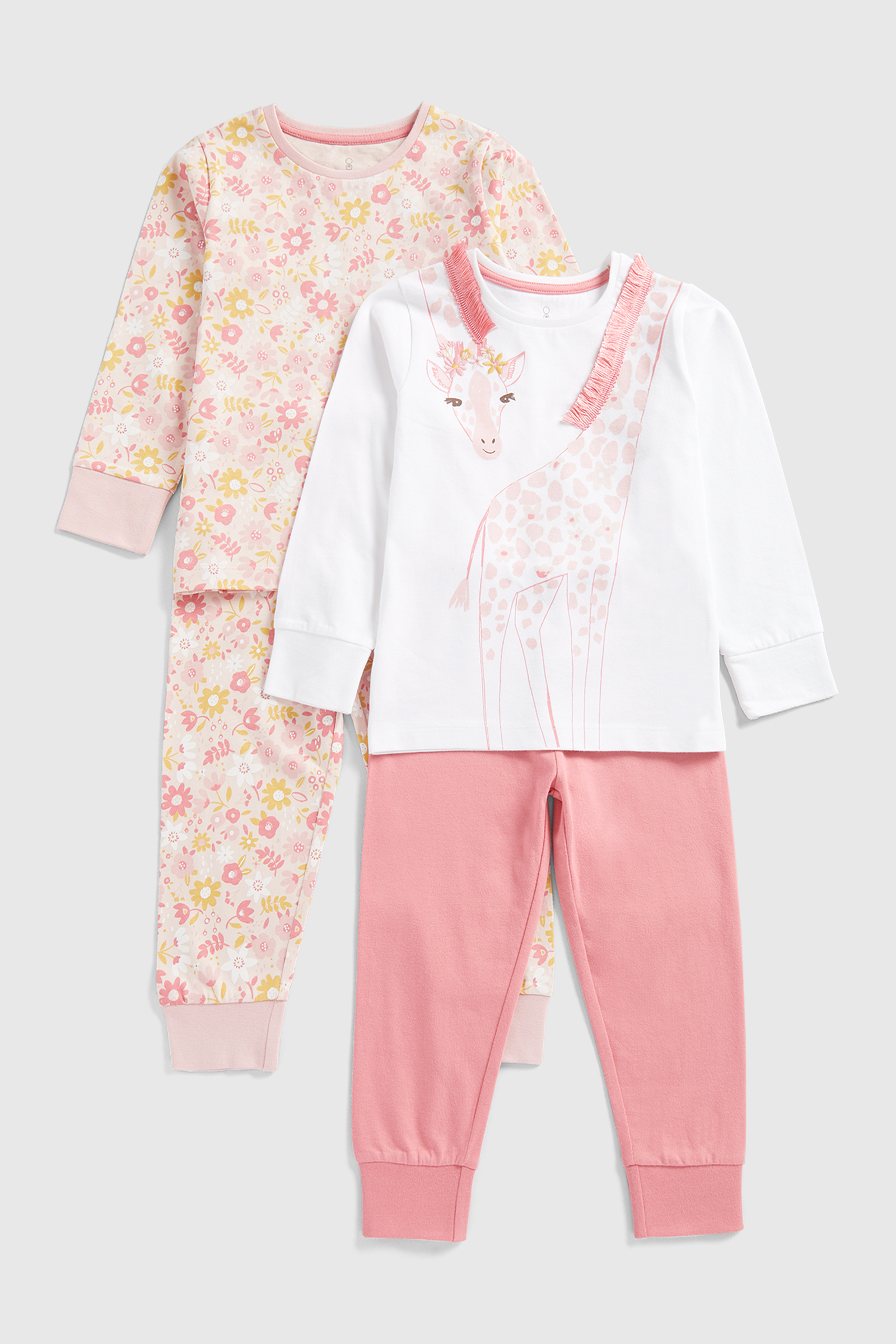 Buy Giraffe Pyjamas - 2 Pack online | Mothercare Qatar